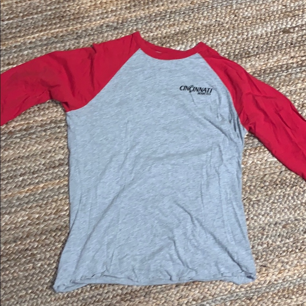 University of Cincinnati 3/4 sleeve baseball tee